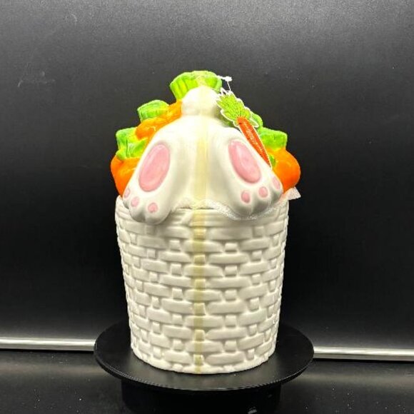 Brand New Potters Studio Bunny Butt in Carrot Patch Cookie Jar Treat Cannister E - Picture 1 of 10